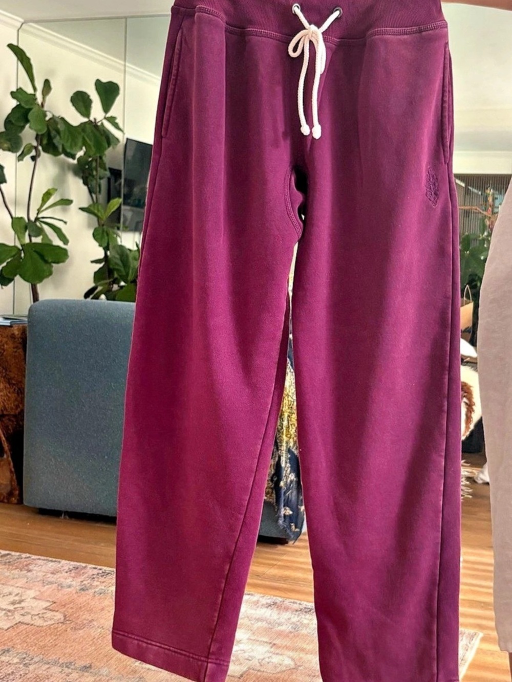 Free people Purple Straight-Leg Jogger Pants Like New